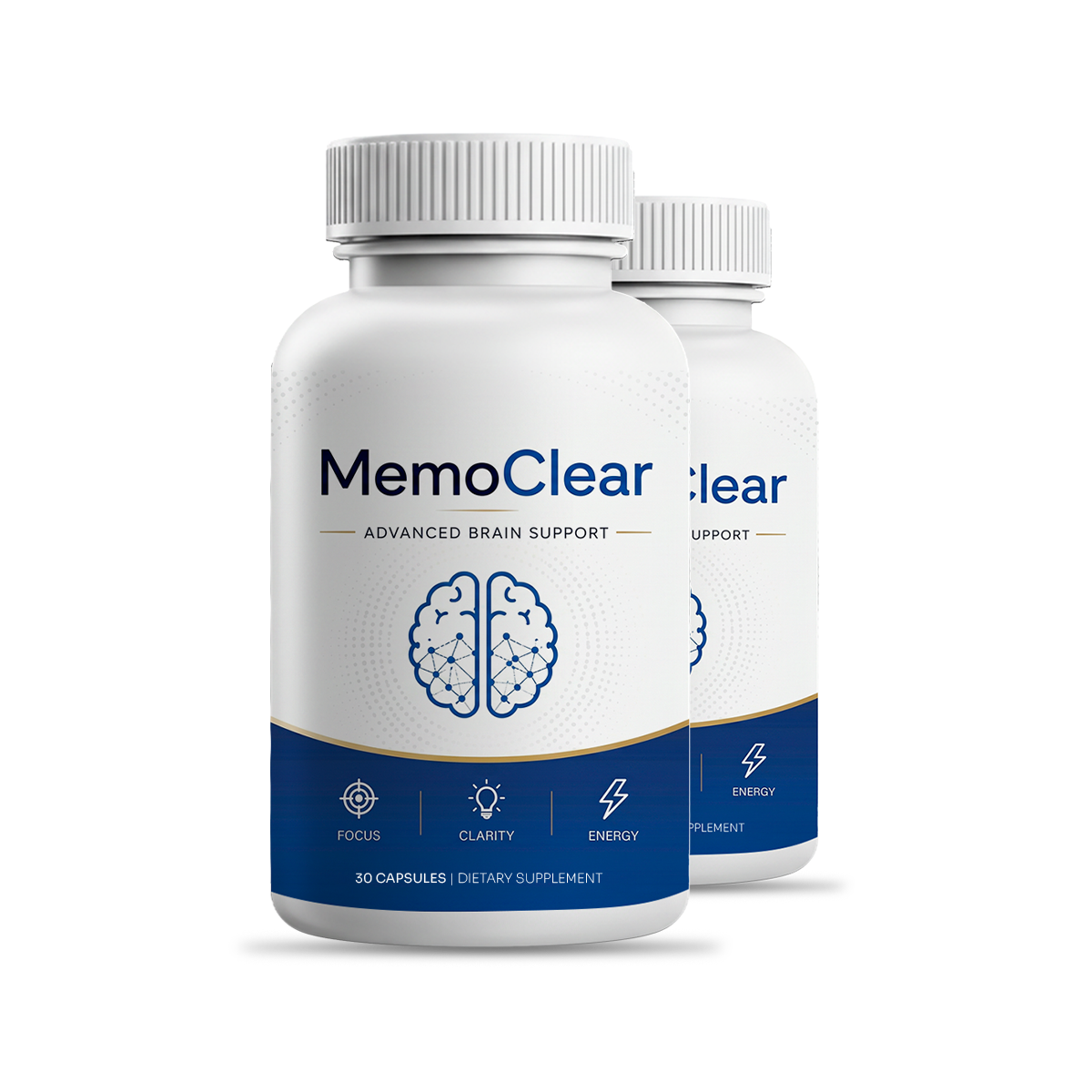 Memoclear 2 bottle package — memory and brain support